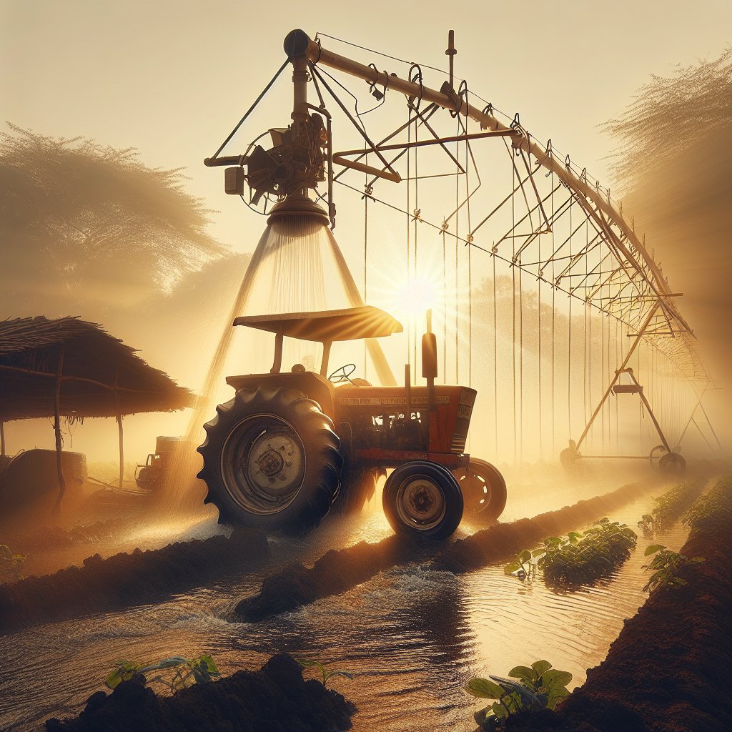 Tractor-Driven Irrigation Systems in Indian Farms